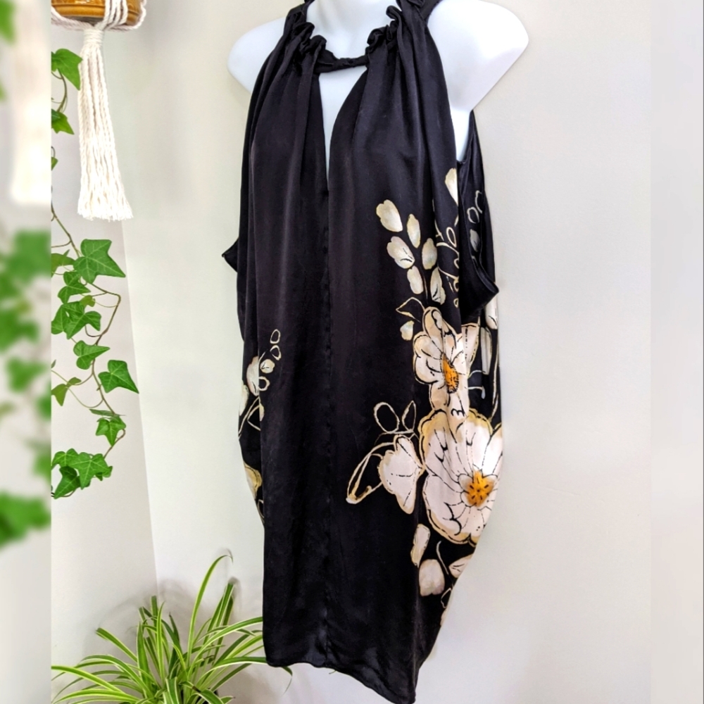 Elie Tahari Silk Draped Dress